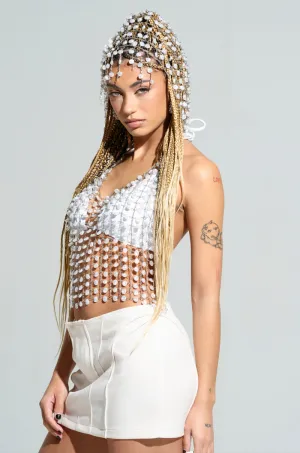 Wind Resistant Front Yarn Dyed Colorfastness JUST LIKE HEAVEN HOODED CHAIN TOP