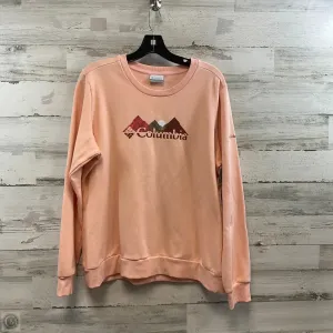 Sweatshirt Crewneck By Columbia In Orange, Size: L CompactKnit Star Fit
