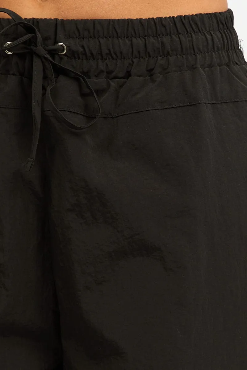 Black Cargo Pants High Rise Flattering Design Perfect Design