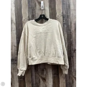Sweatshirt Crewneck By Old Navy In Beige, Size: M HypoallergenicYarn