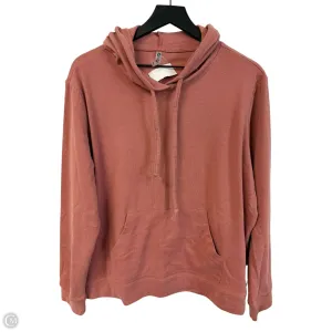 MultiPanelCut Sweatshirt Hoodie By Cme In Pink, Size: Xl