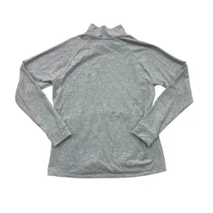 WindResistantWeave Stretch Fabric Athletic Sweatshirt Collar By Kyodan In Grey, Size:L