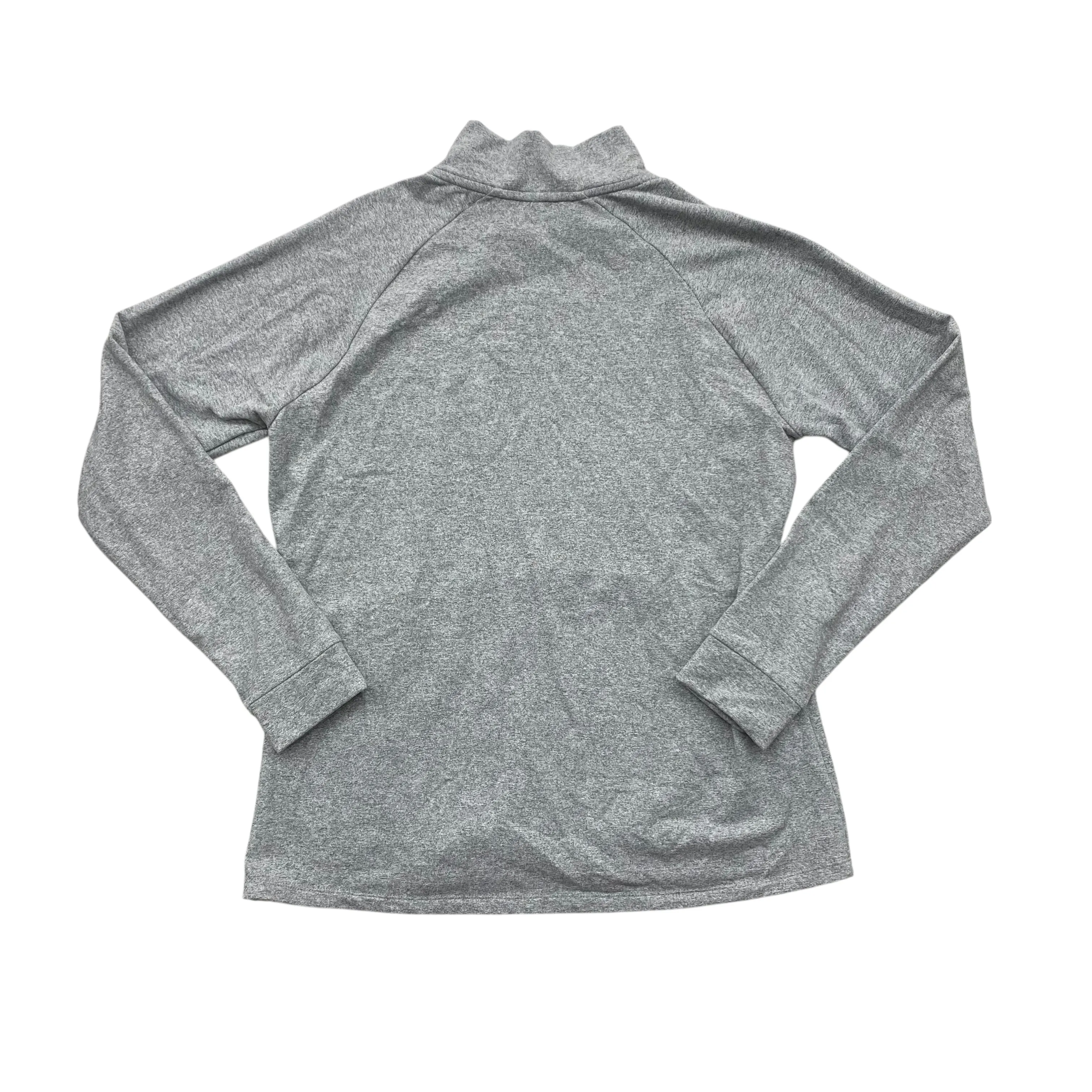 WindResistantWeave Stretch Fabric Athletic Sweatshirt Collar By Kyodan In Grey, Size:L