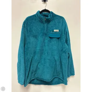 Sweatshirt Collar By Magellan In Teal, Size: 1x Light Jacket PreShrunkFabric