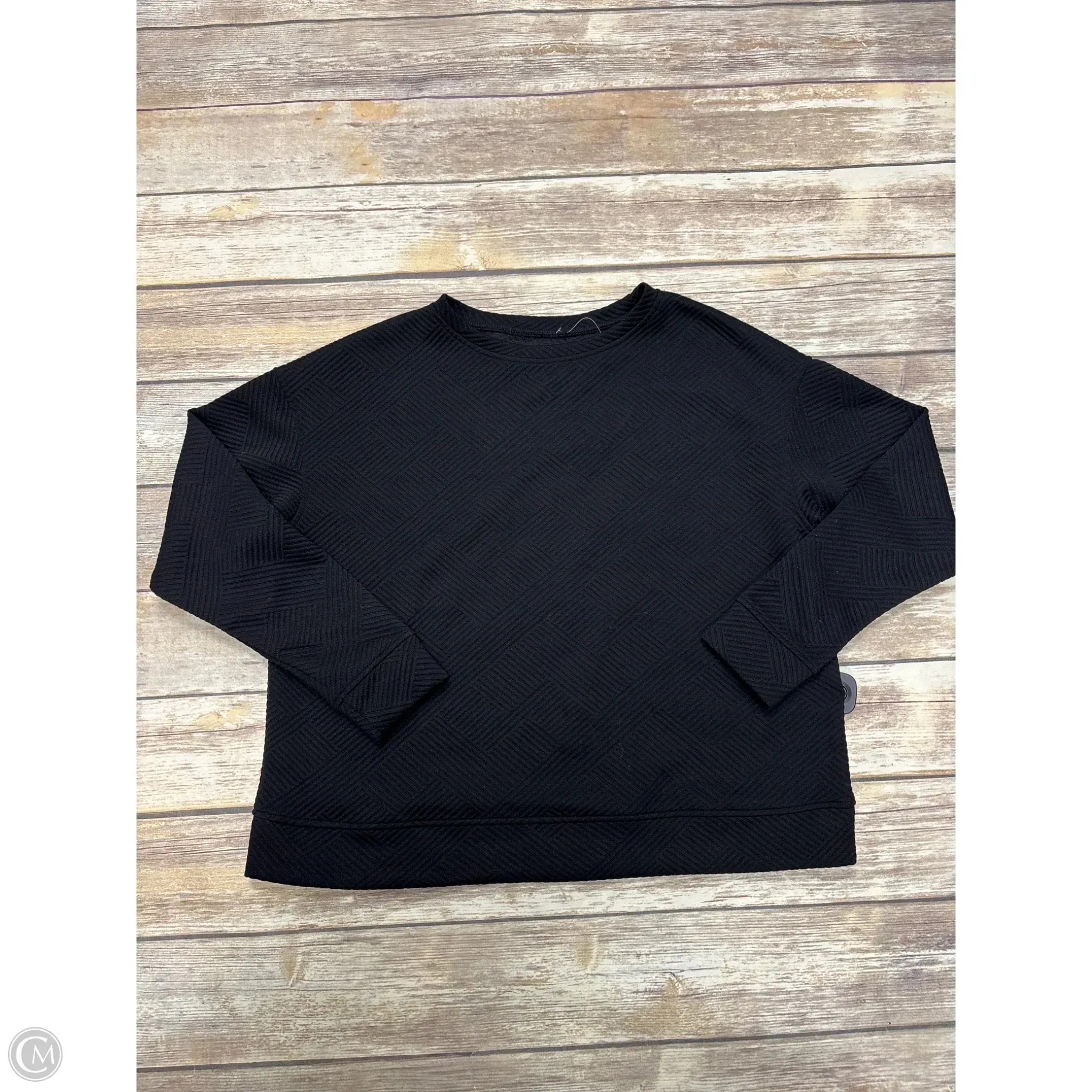 Sweatshirt Crewneck By Cmf In Black, Size: M LightweightDesign Joy Mood