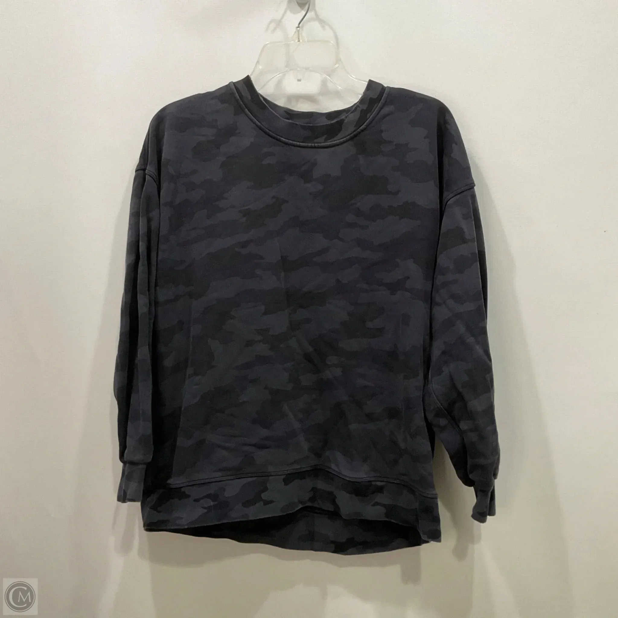 Timeless Cardigan Fresh Glow Sweatshirt Crewneck By Lululemon In Camouflage Print, Size: 10