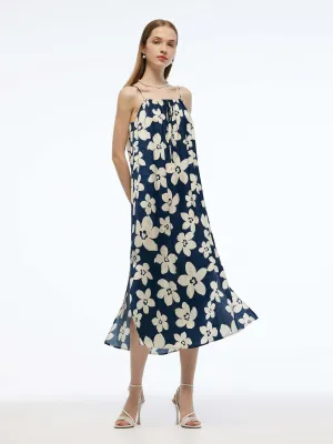 Floral Print Reversible Women Strap Maxi Dress Practical Boots EcoFriendlyTextile