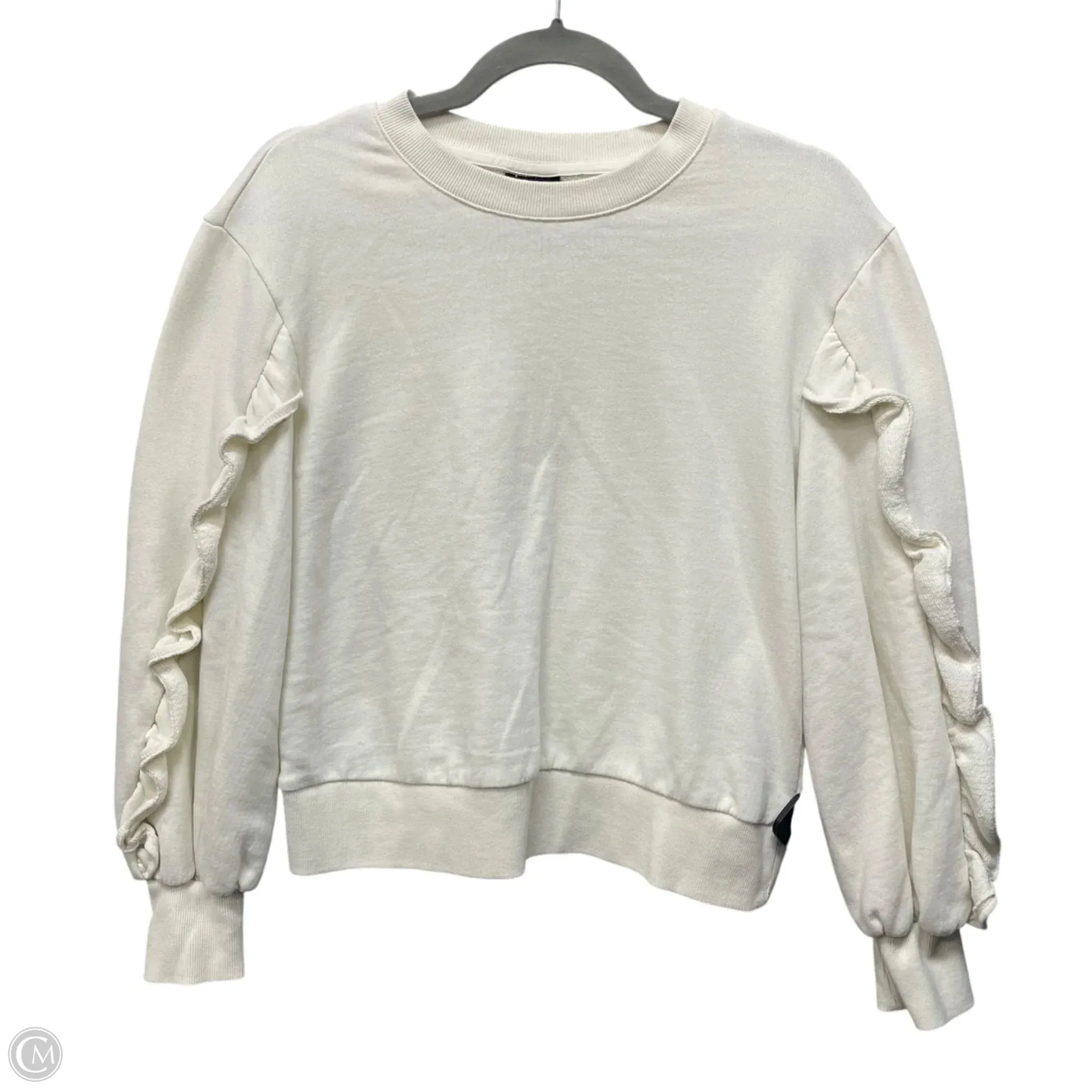Sweatshirt Crewneck By Who What Wear In Cream, Size: S Morning Walk HypoallergenicYarn