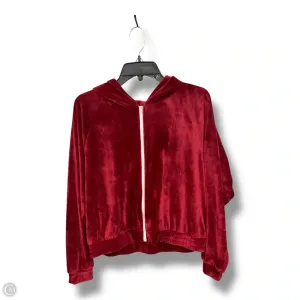 Sweatshirt Hoodie By Cme In Maroon, Size: Xl BuiltIn Grip Modern Outfit