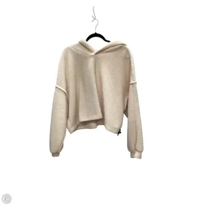 Sweatshirt Hoodie By Double Zero In Cream, Size: M Carry Ease