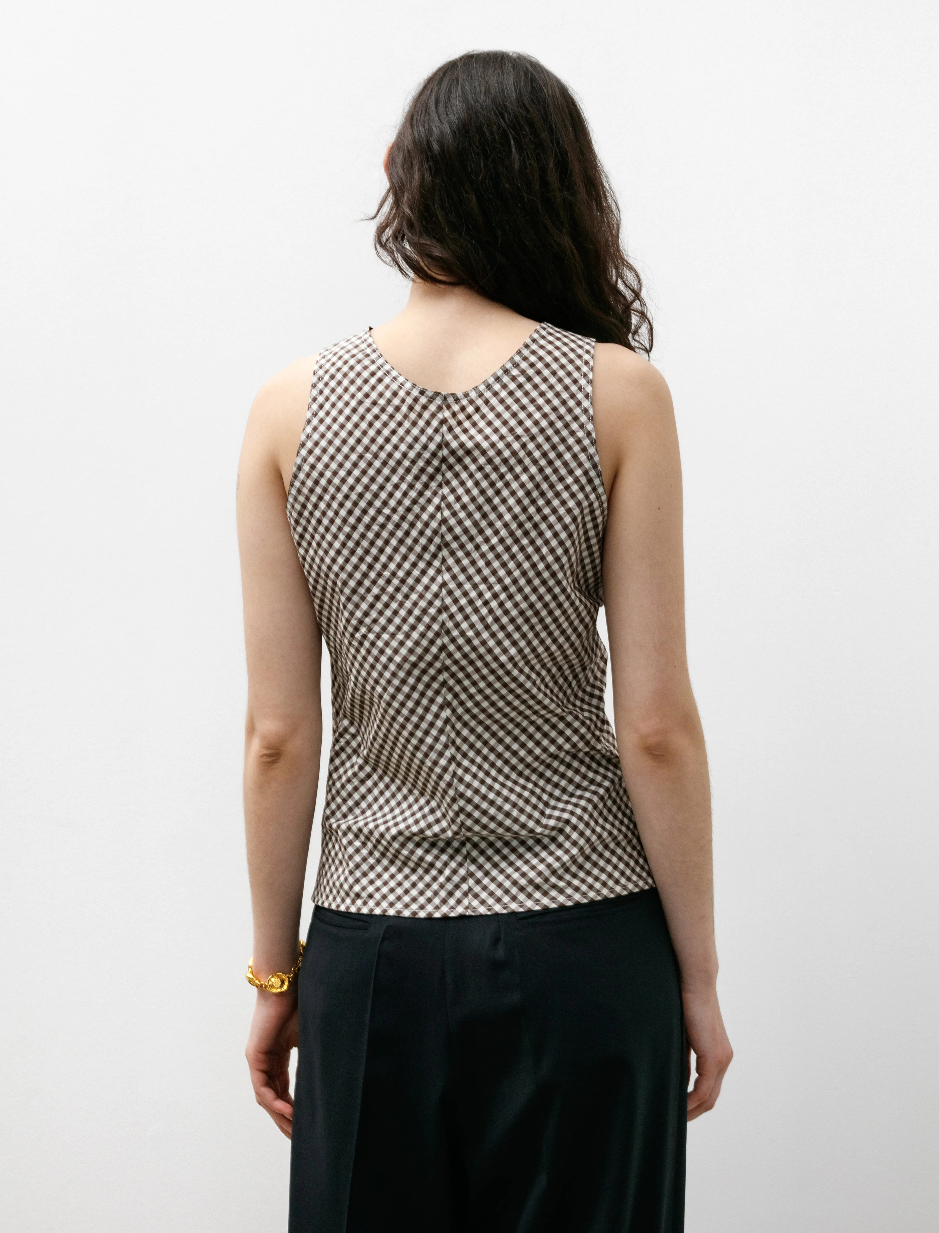 Breathable mesh lining Cherry Top Brown and White