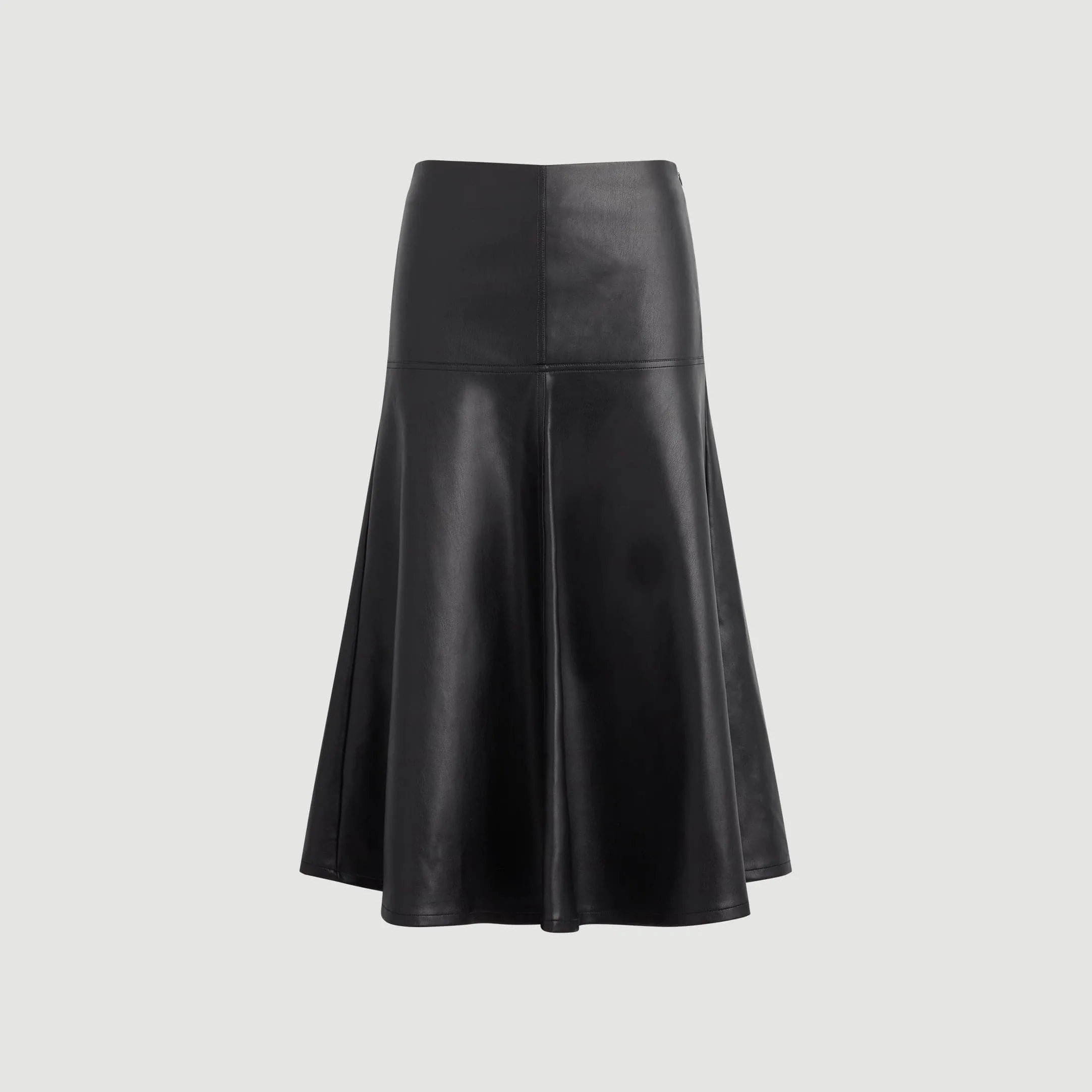 Harley A-Line Vegan Leather Skirt (Petite) Water resistant coating