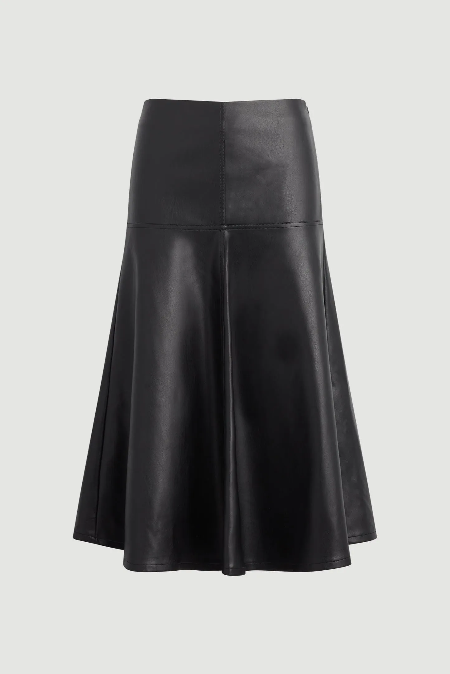 High End Quality Harley A-Line Vegan Leather Skirt (Petite)