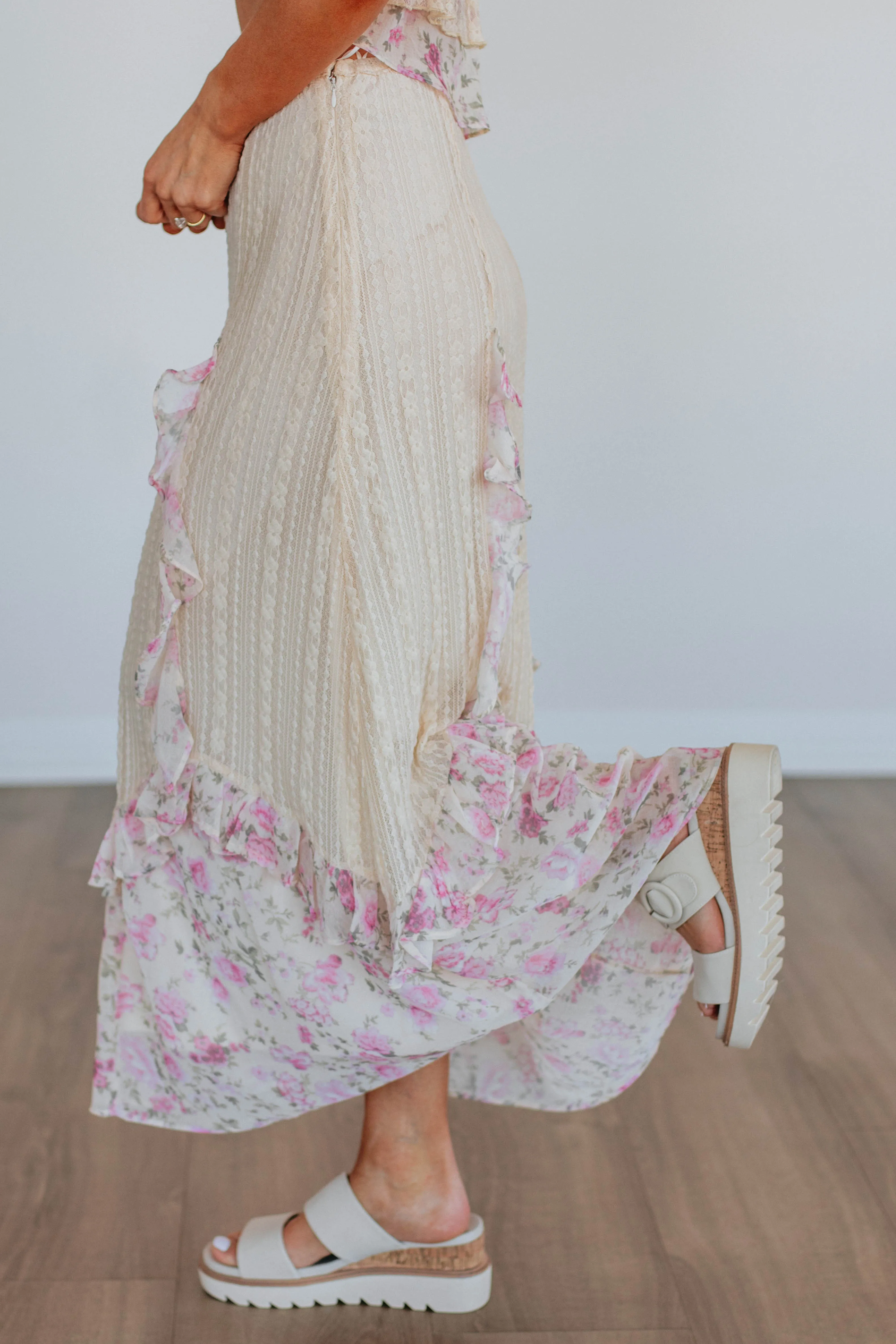 Lilit Floral Skirt Smooth Feel