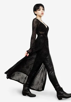 Venom Mesh Wrap Dress With its flowy design this dress drapes beautifully for a sophisticated look