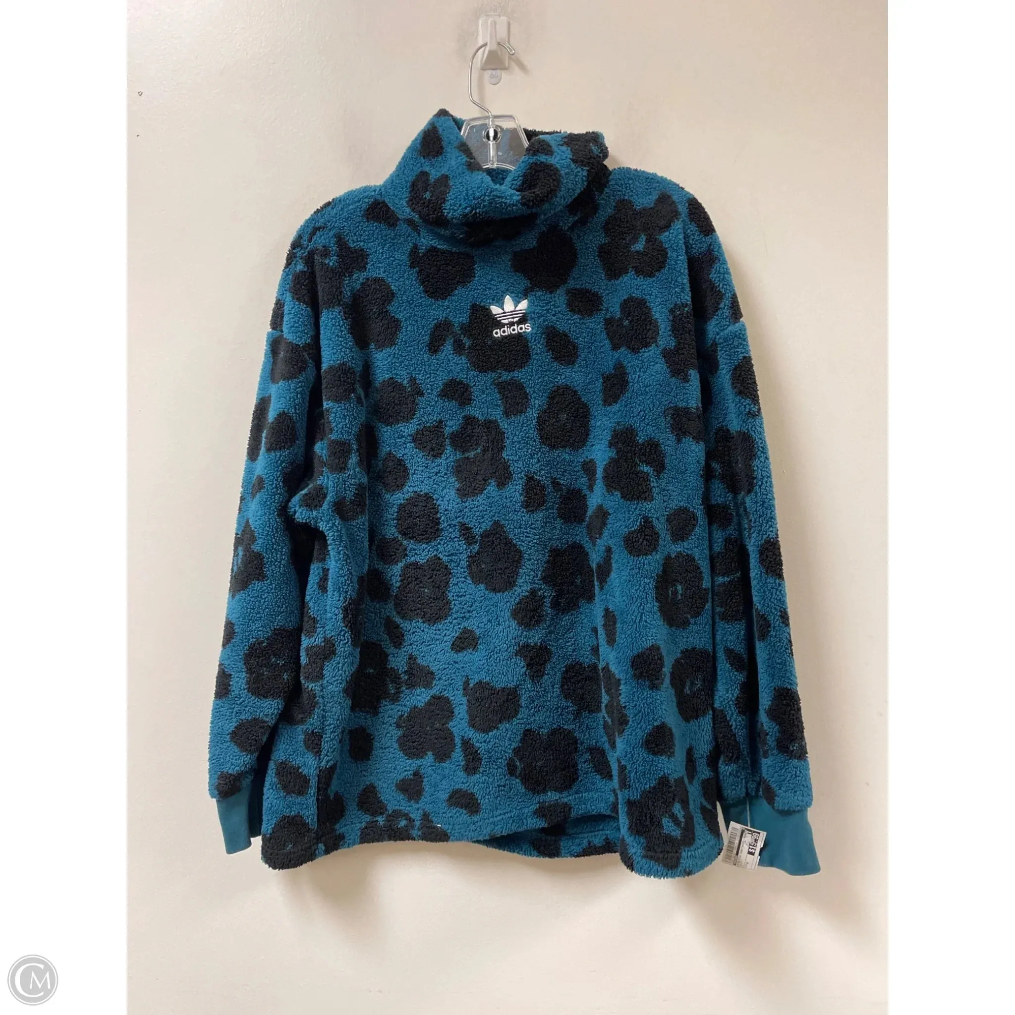 Athletic Sweatshirt Crewneck By Adidas In Blue, Size: M Clear Tone Light Jacket