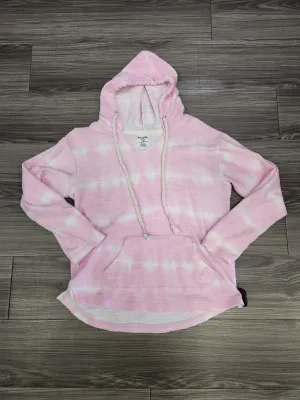Pink & White Sweatshirt Hoodie Clothes Mentor, Size S Strong Denim
