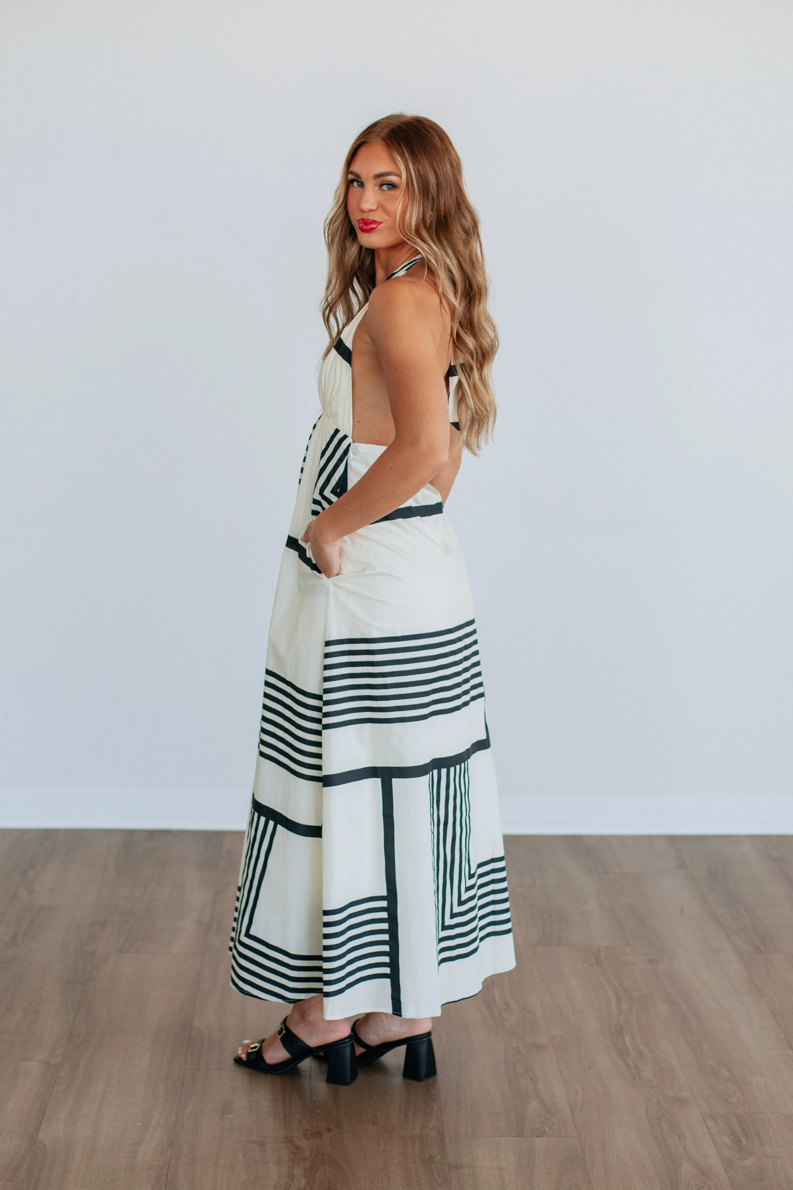 Indira Maxi Dress Wall Glow Calm River