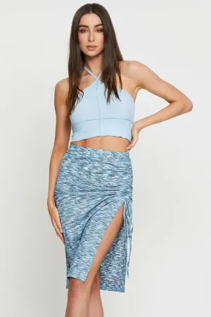 Tonal Look Multi Space Dye Rib Skirt