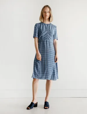 Soft Tunic Debby Liquid Check Indigo/Palace Blue