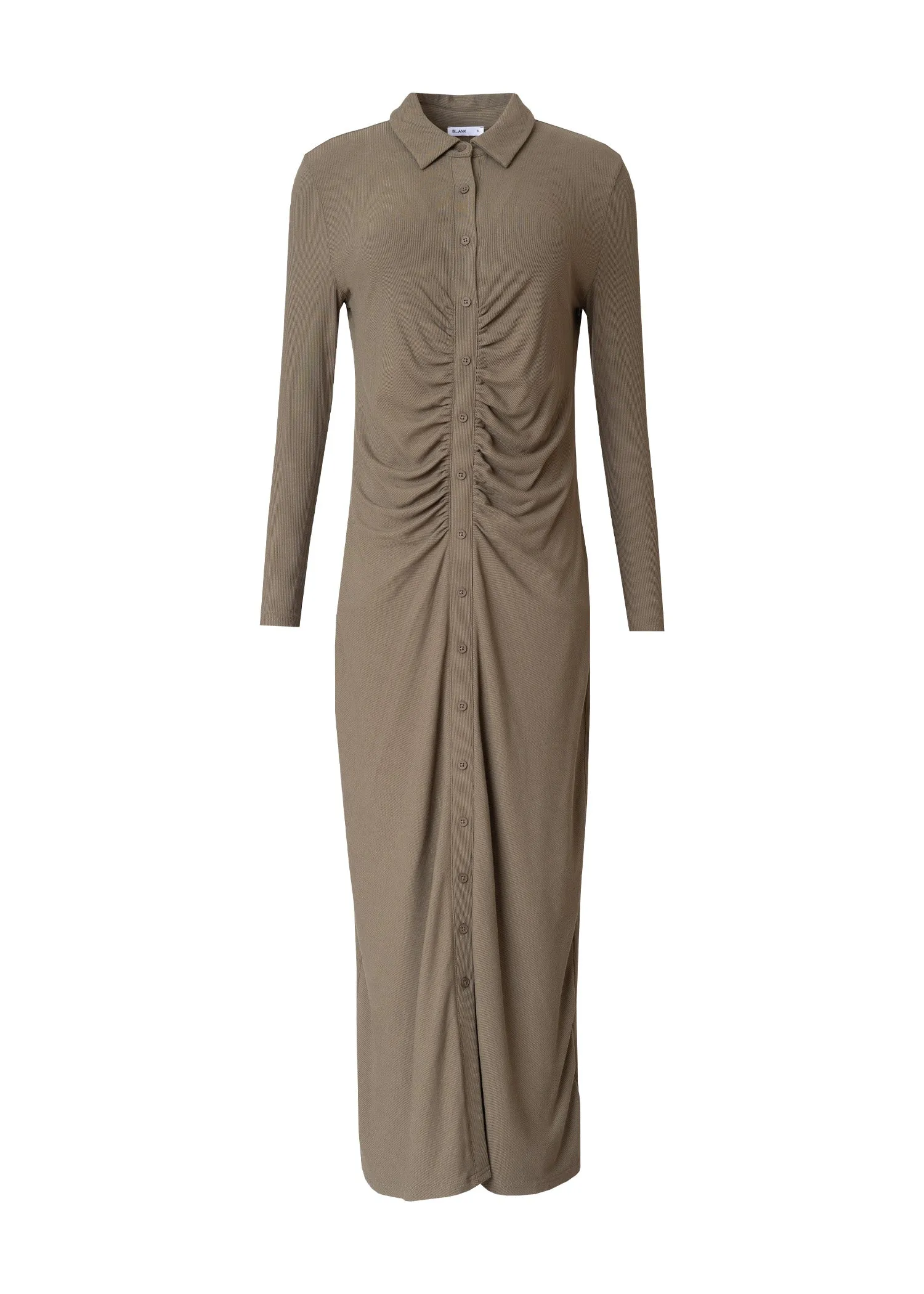 Green Ruched Cardi Maxi Dress Everyday Wear ErgonomicCut