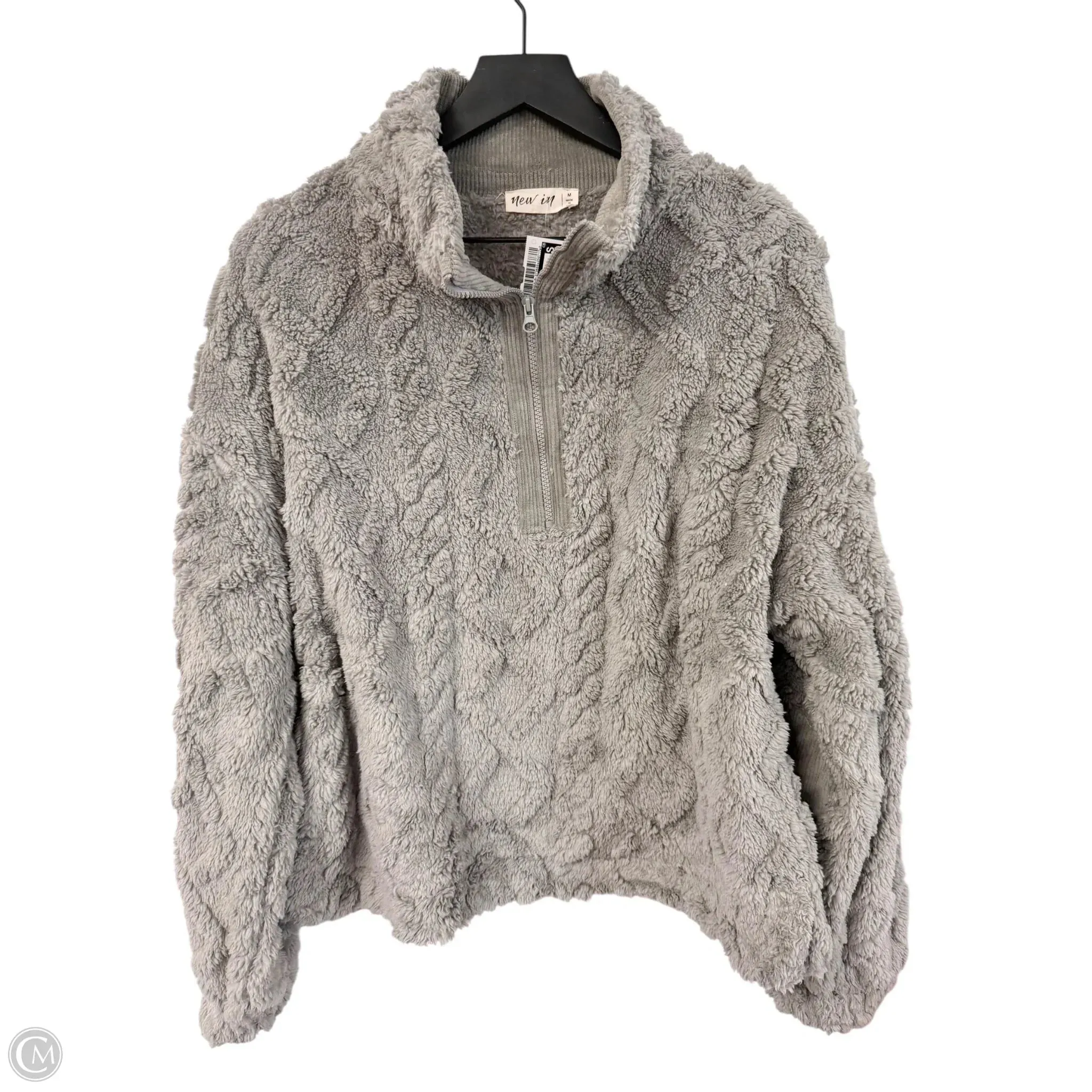 Sweatshirt Collar By Cmc In Grey, Size: M Winter Wear Professional Fit