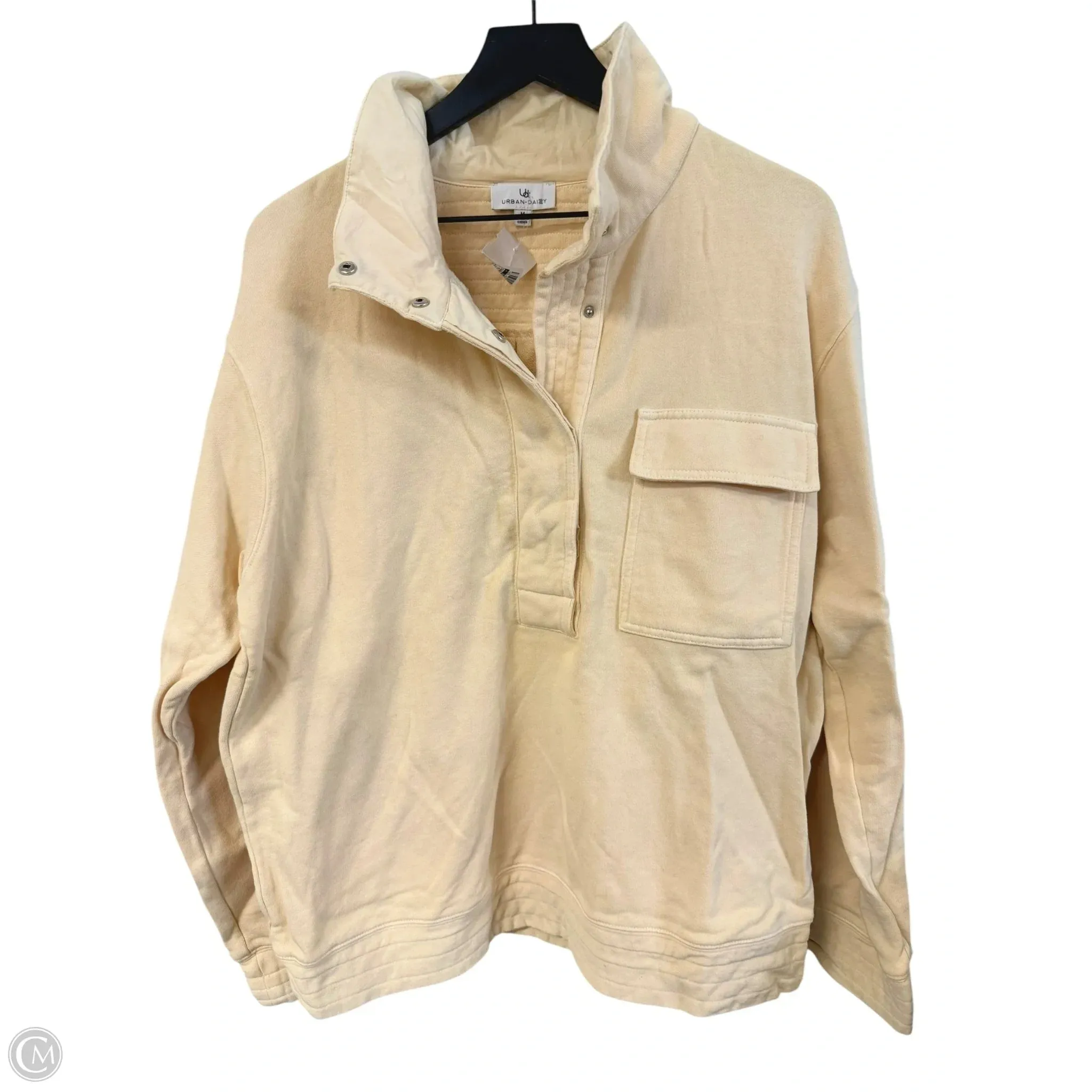 Frost Glow OdorResistantFabric Sweatshirt Collar By Cmc In Yellow, Size: M