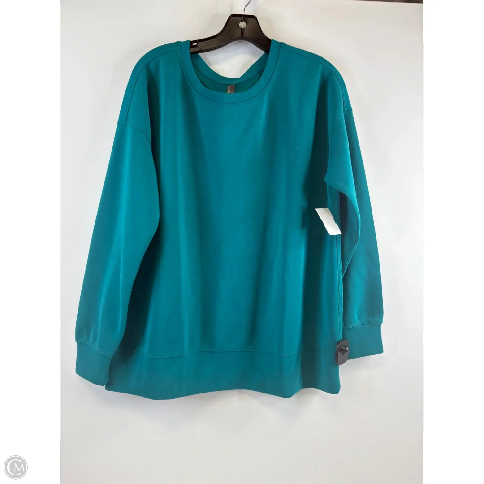 Versatile Design Sweatshirt Crewneck By Mondetta In Teal, Size: L