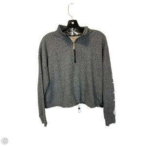 Sweatshirt Collar By Calvin Klein In Grey, Size: L Flexible Apparel Jump Core