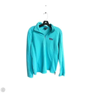 Hypoallergenic Fibers Stretch Fabric Sweatshirt Collar By Patagonia In Teal, Size: S