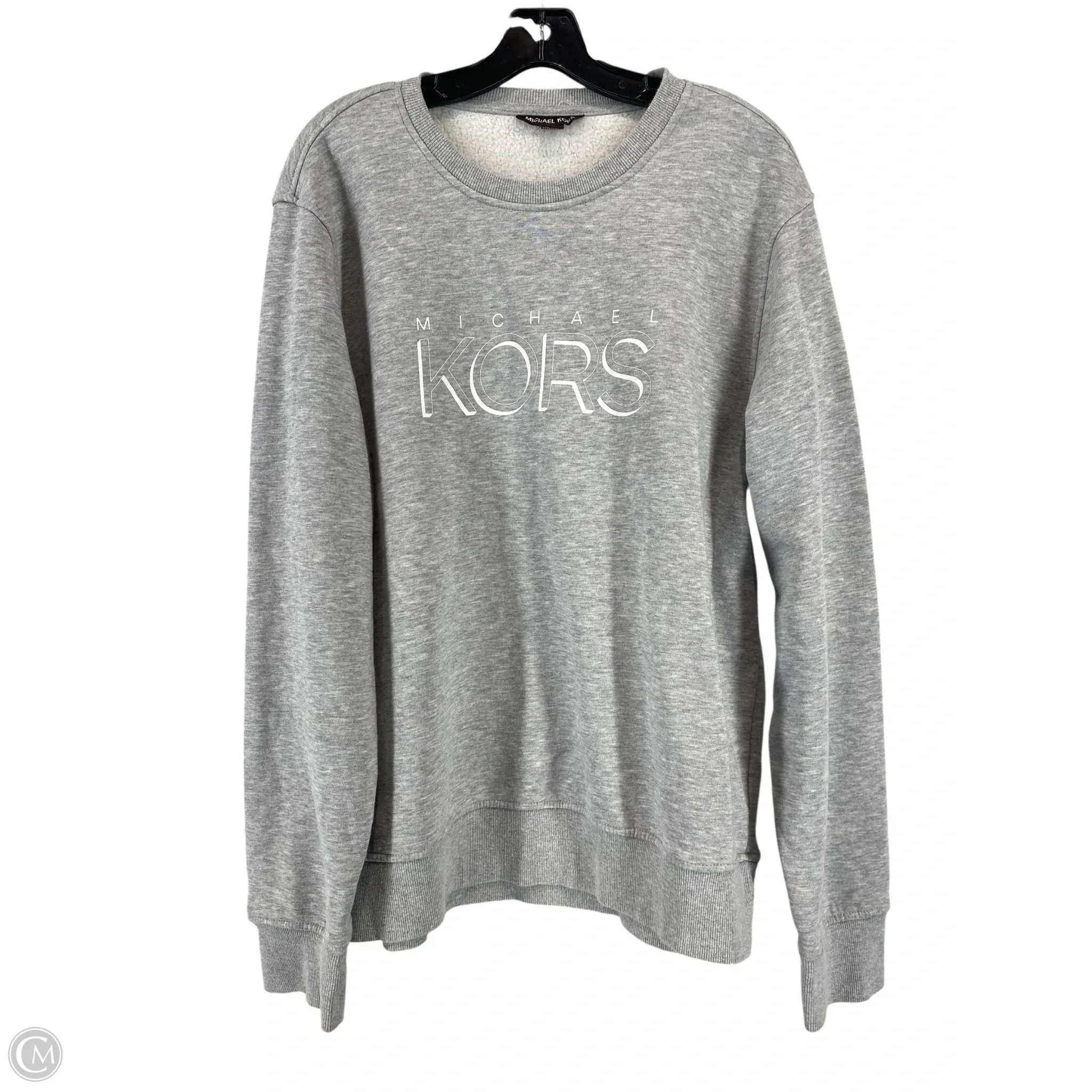 Stylish Jacket Trend Base Sweatshirt Crewneck By Michael By Michael Kors In Grey, Size: Xl