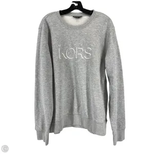 Stylish Jacket Trend Base Sweatshirt Crewneck By Michael By Michael Kors In Grey, Size: Xl