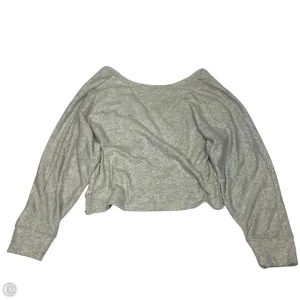 Sweatshirt Crewneck By Anthropologie In Grey, Size: Xs DoubleStitched Seams
