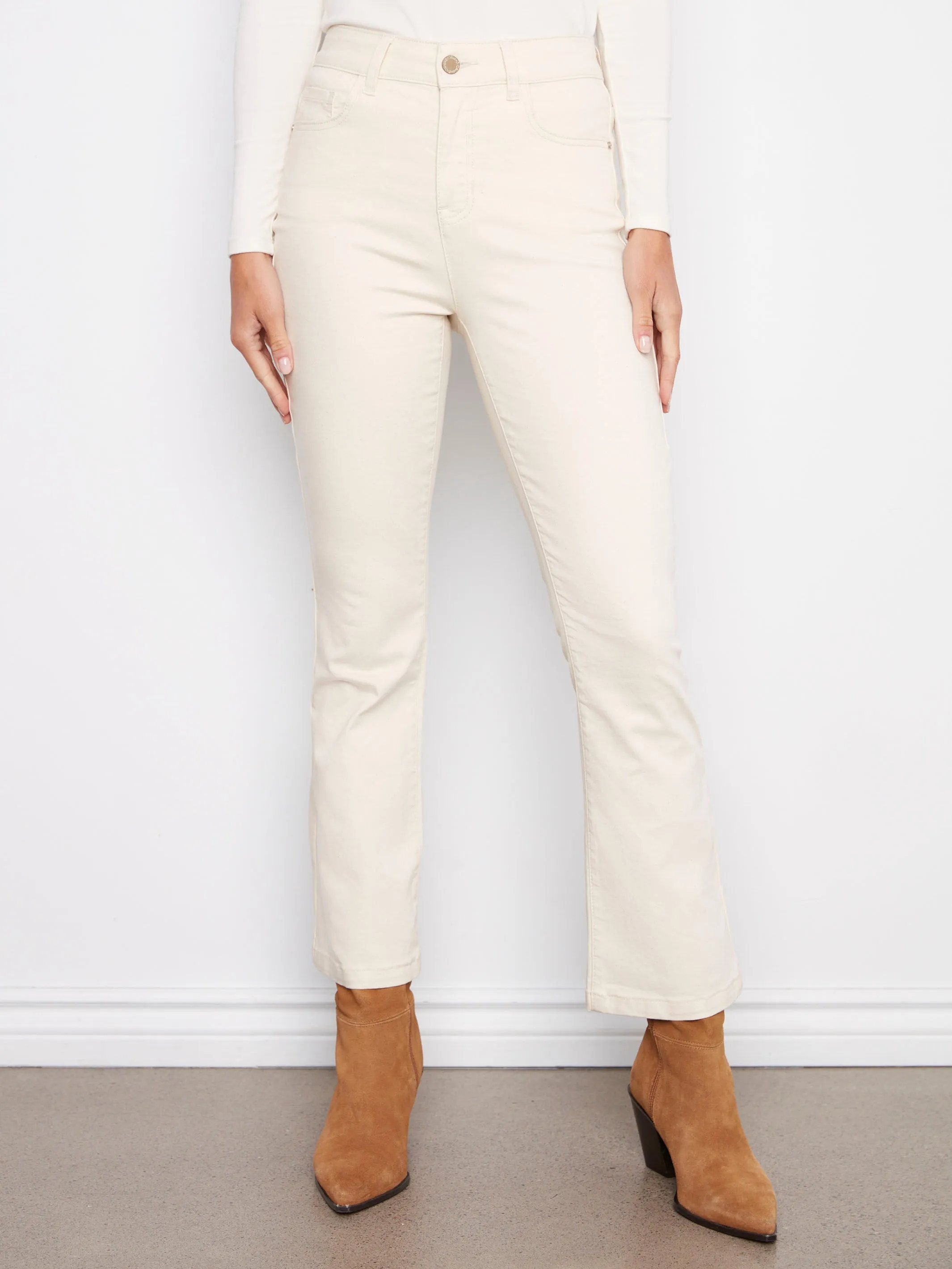 Bootcut Stretch Twill Pants - Natural General Option