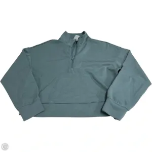Breathable fabric Athletic Sweatshirt Collar By All In Motion In Blue, Size: S