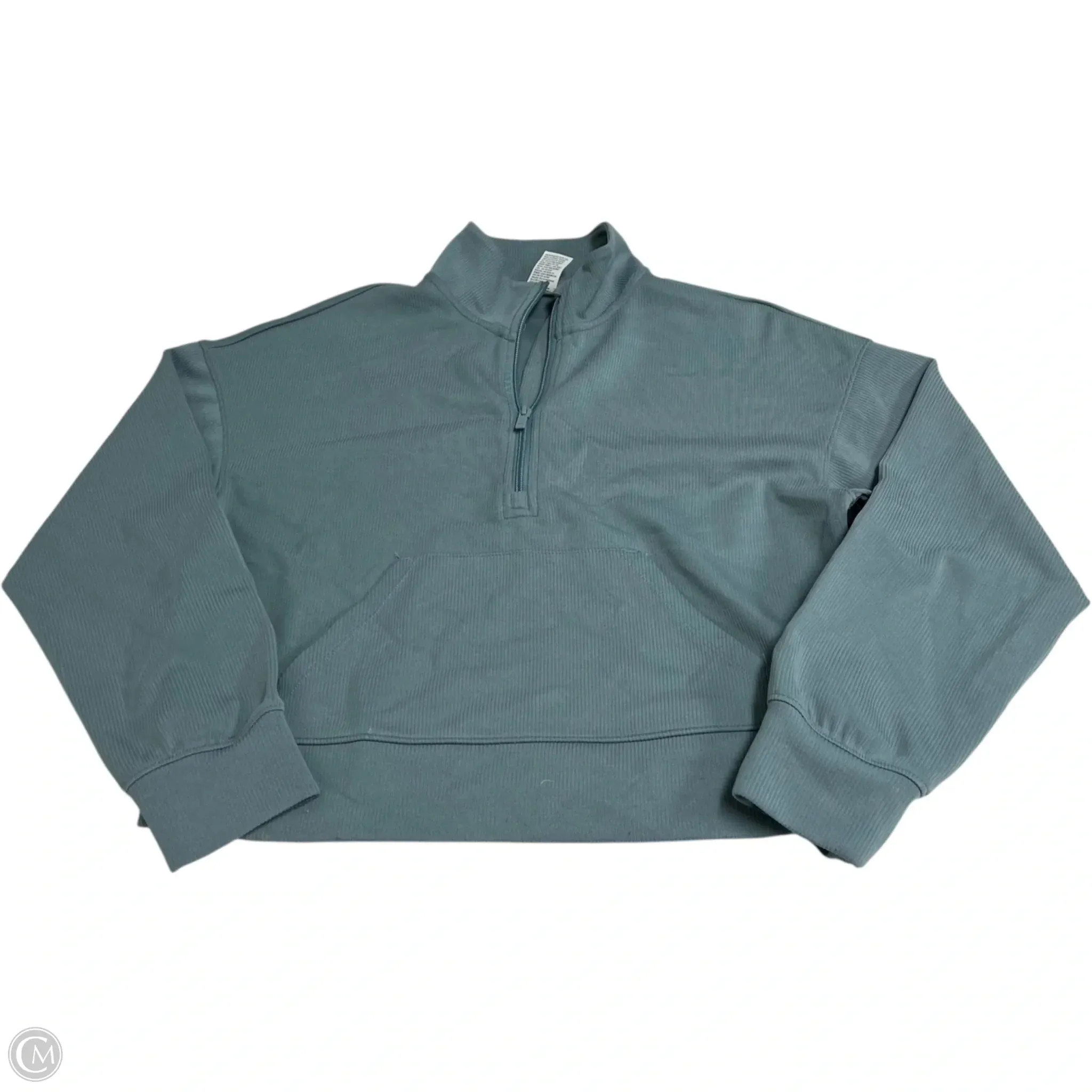 Breathable fabric Athletic Sweatshirt Collar By All In Motion In Blue, Size: S