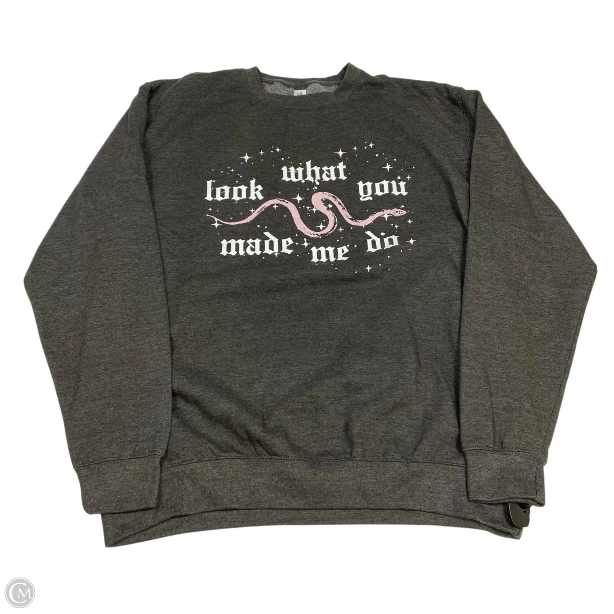 Sweatshirt Crewneck By Just Hoods In Grey, Size: Xxl Trend Glow Garden Ease