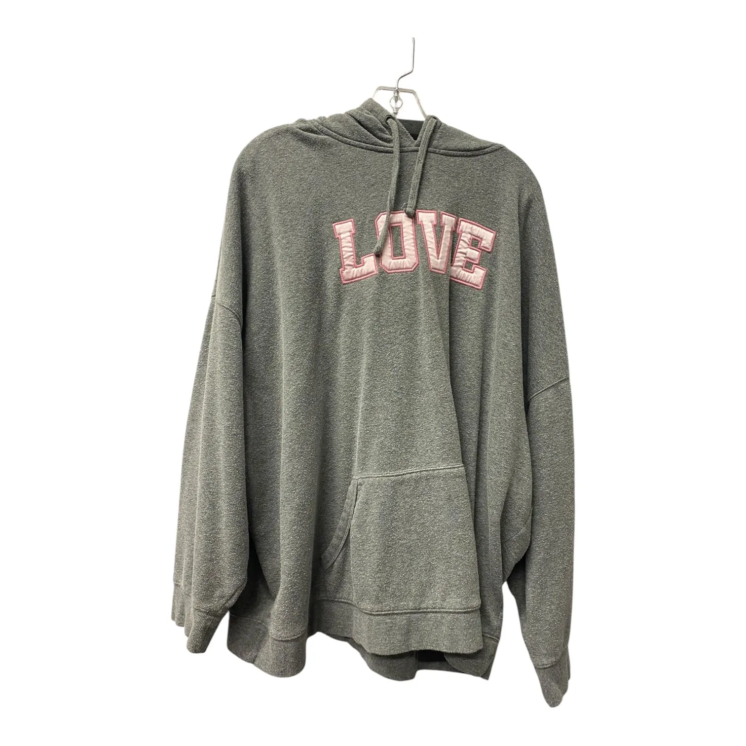 AntiStatic Material Sweatshirt Hoodie By Torrid In Grey, Size:3X