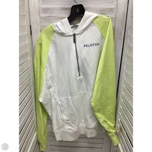 MoistureManagementSystem Sweatshirt Hoodie By Pendleton In White & Yellow, Size: S