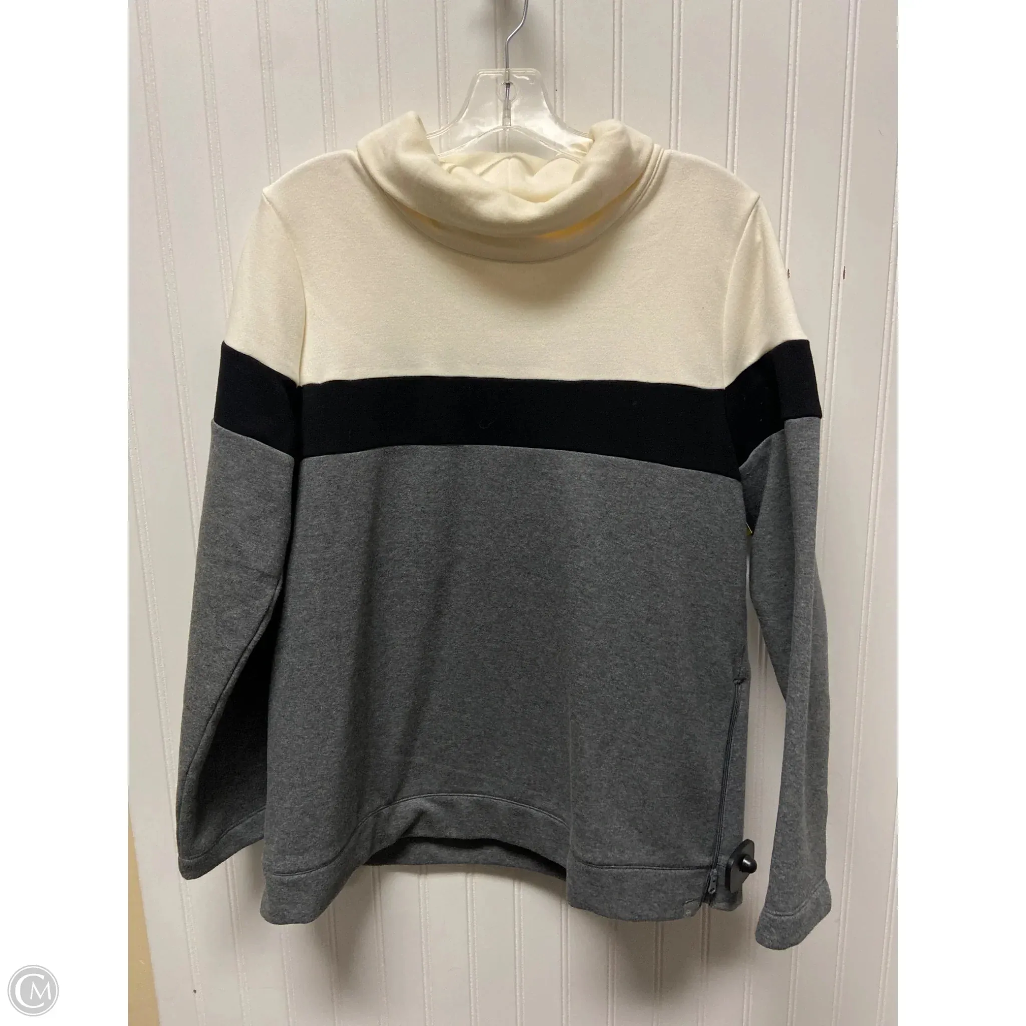 Relaxing Design Sweatshirt Collar By Talbots In Grey, Size: M