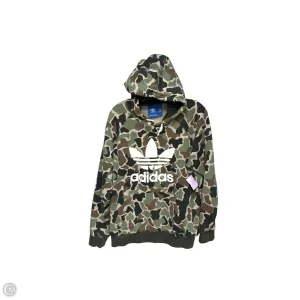 Camera Glow FadeResistant Dye Athletic Sweatshirt Hoodie By Adidas In Camouflage Print, Size: L