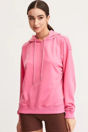 easy to pair product sock comfort Pink Hoodie Long Sleeve