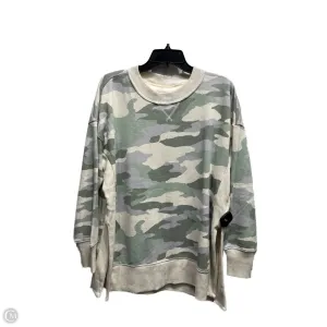 Sweatshirt Crewneck By Aerie In Cream & Green, Size: M PunctureResistant Fabric Cozy Pullover