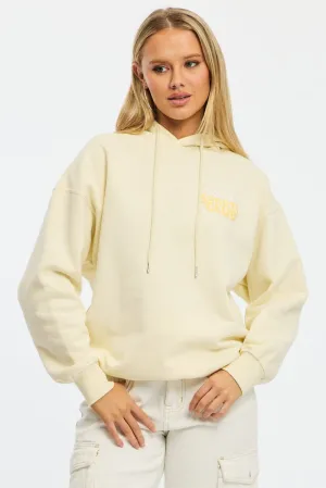Athleisure Wear skiing suitable Yellow Graphic Hoodie Long Sleeve