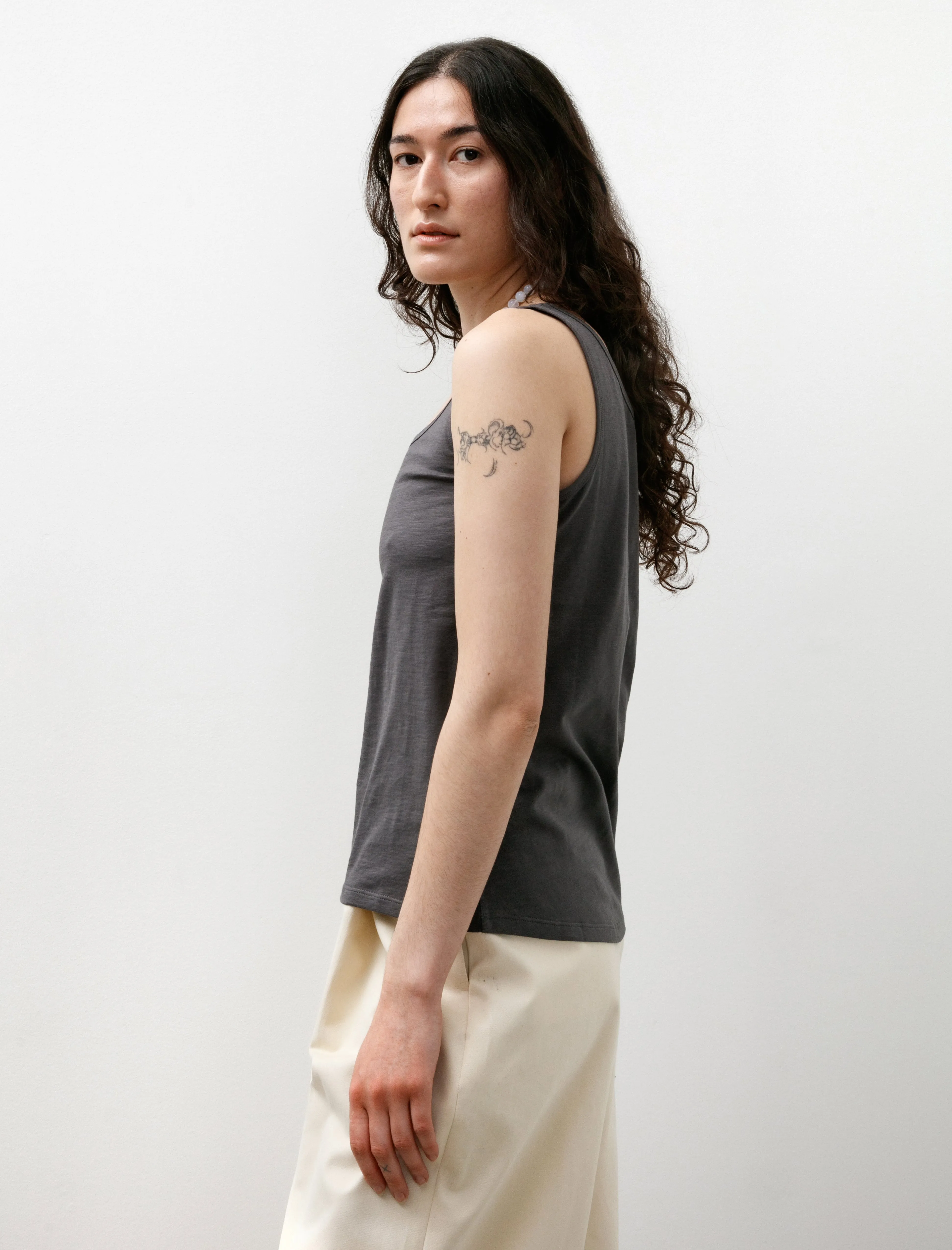 KnotFree Tailoring Rist Scoop Neck Jersey Thunder