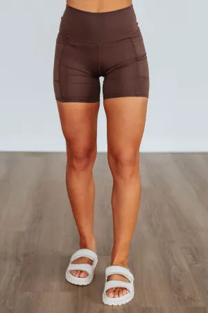 Tayten Biker Shorts - Espresso Low Bulk Construction