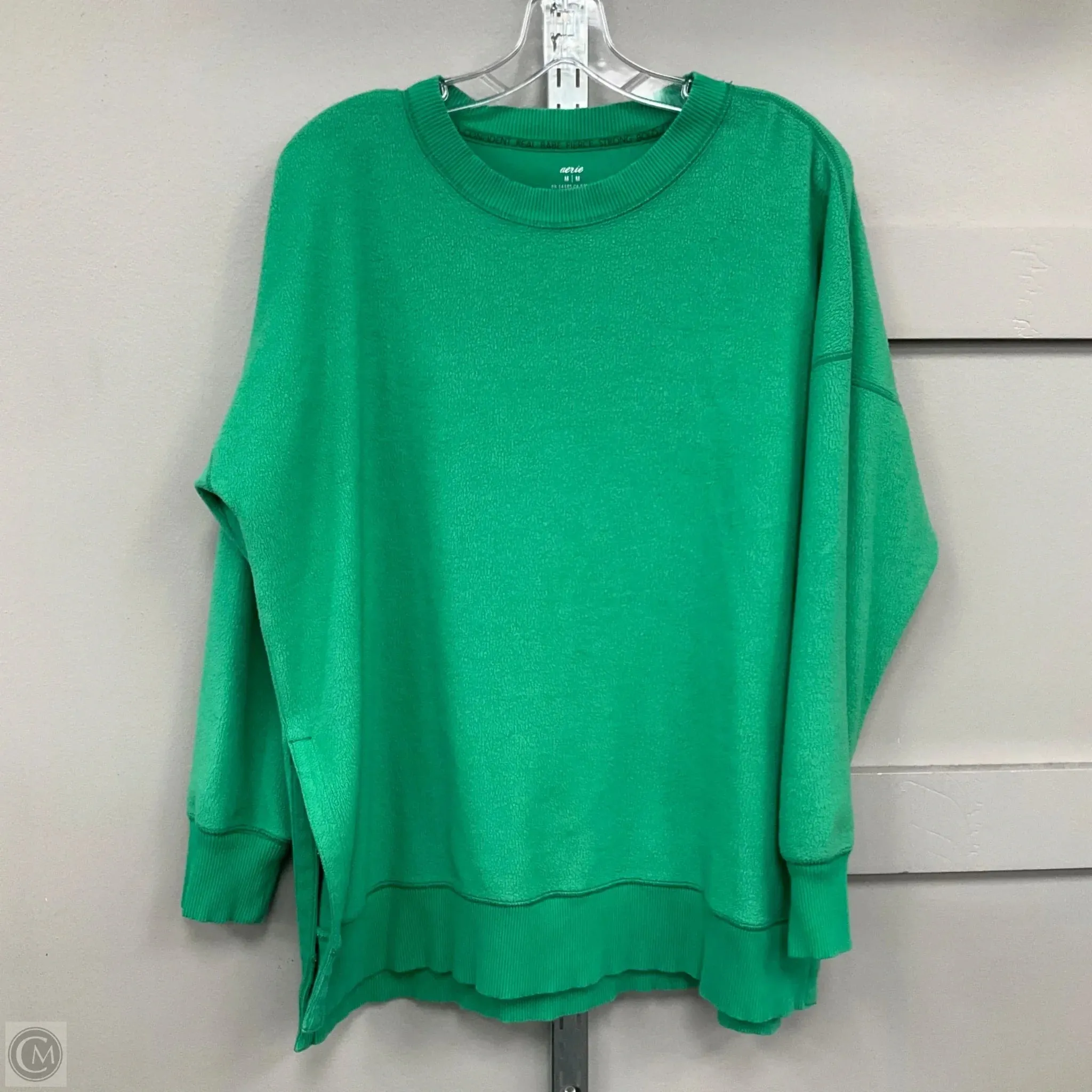 Sweatshirt Crewneck By Aerie In Green, Size: M Romance Fit athletic shoes