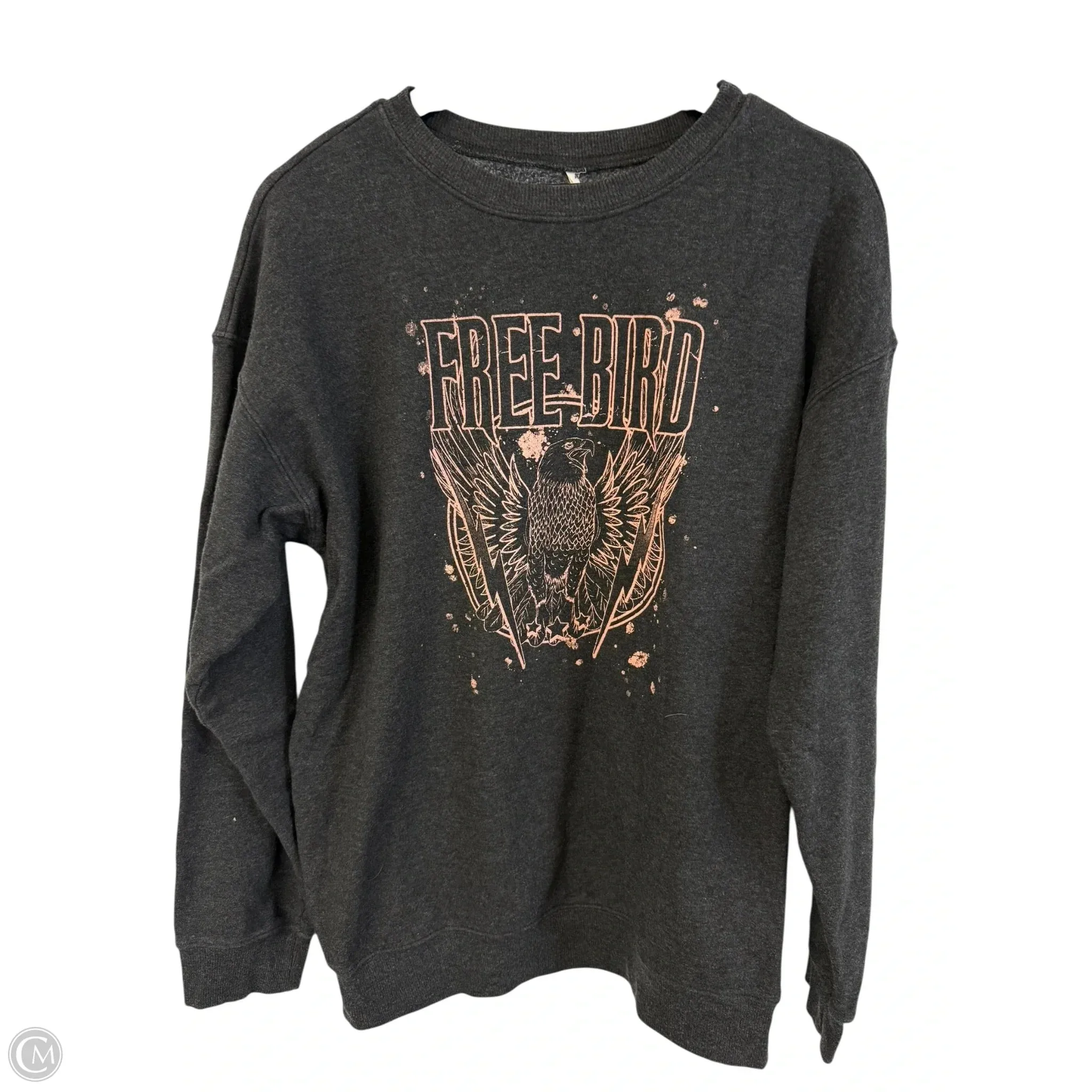 Comfort Fit Sweatshirt Crewneck By Clothes Mentor In Black, Size: L