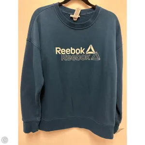 Sweatshirt Crewneck By Reebok In Blue, Size: M Matte Tone