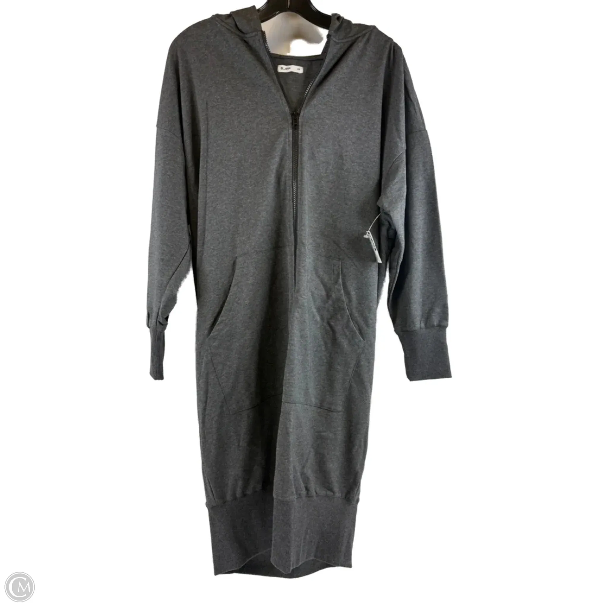 Sweatshirt Hoodie By Clothes Mentor In Grey, Size: Xs Smooth Yarn